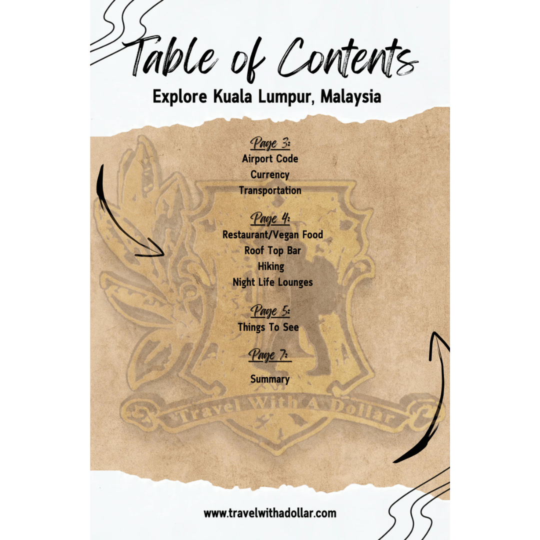 Kuala Lumpur, Malaysia Travel Guide