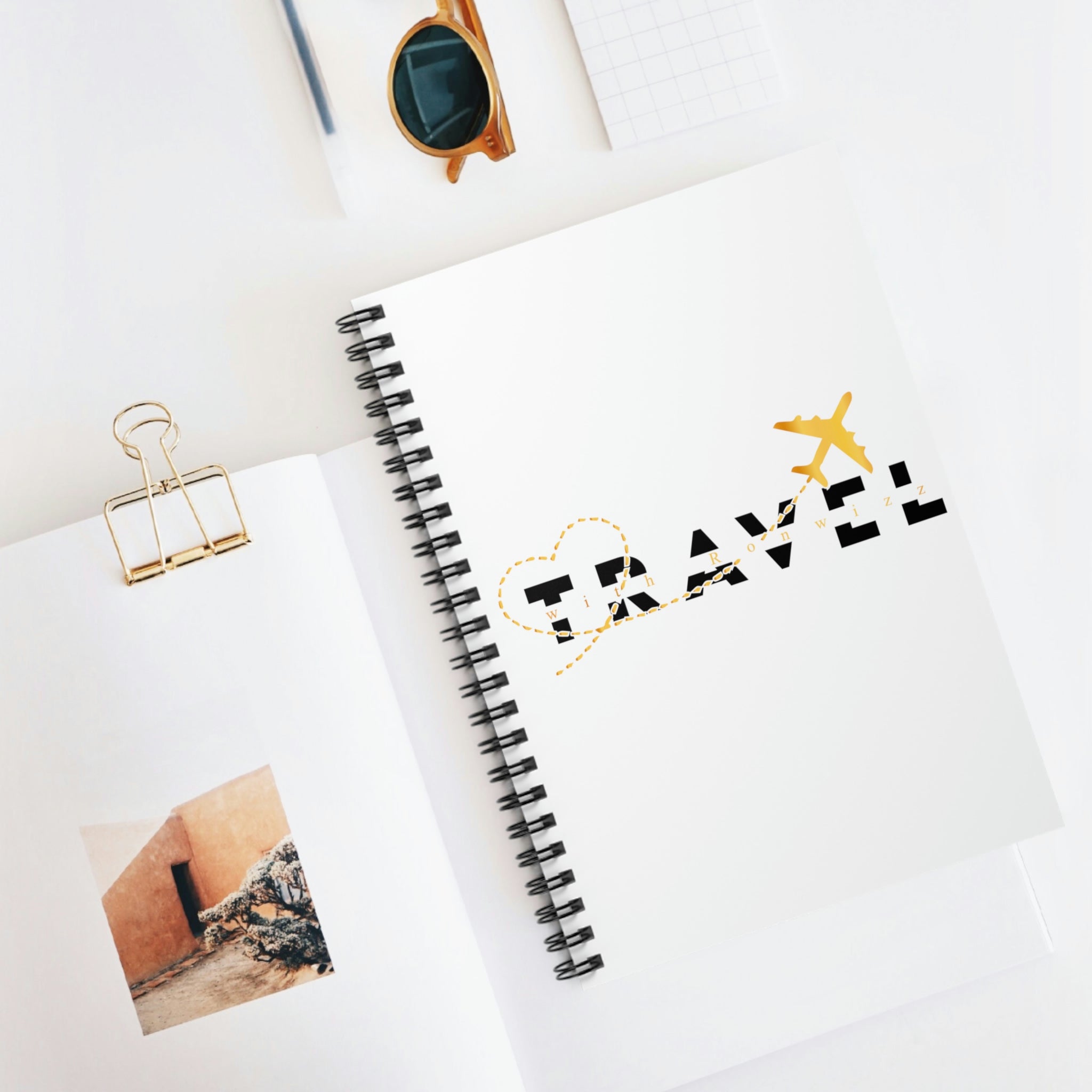 Travel With A Dollar Spiral Notebook - Ruled Line